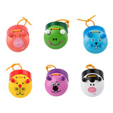 Y) 6 Pieces Cute Animal Castanets Early Learning Music