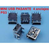 Pin De Carga Conector Mini Usb Hembra 5 Pines Pasante