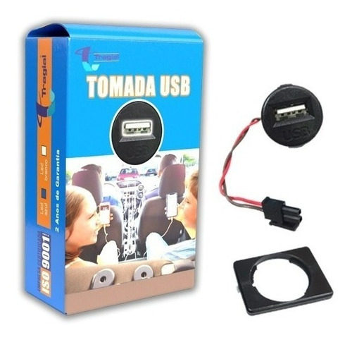 Usb Tomada Carregador Automotivo Carro 12v Tragial