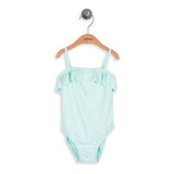 Traje De Baño De Niña Filtro Uv Turquesa (3 A 36 Meses)