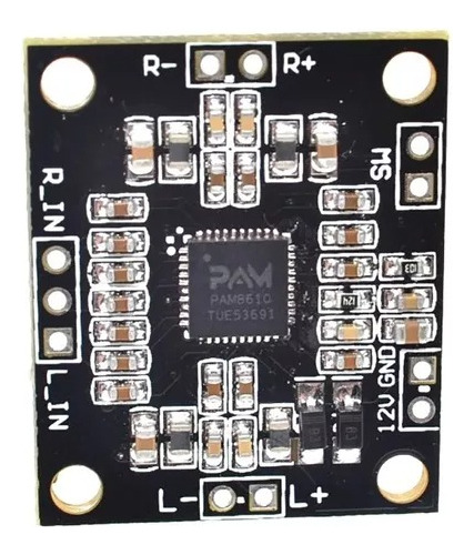 Modulo Amplificador Pam8610 2x10w 5v A 15v Arduino Clase D