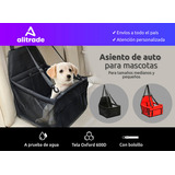 Transportador Silla Seguridad Paseo Auto Mascotas Perro Color Rojo
