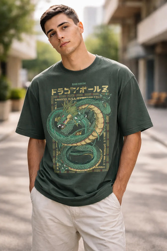 Playera Shenron Dragon Ball Goku Esferas Del Dragon Hombre
