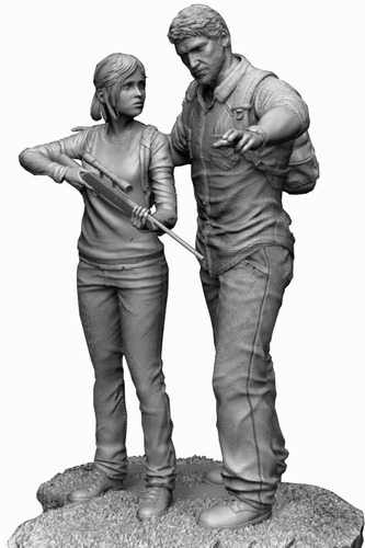 Figura Impresión 3d Fdm The Last Of Us (joel Y Ellie)