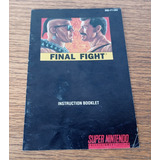 Manual De Final Fight Snes Capcom Nintendo