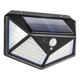 Lámpara Led Solar 100 Leds Sensor Movimiento Exterior Elegat