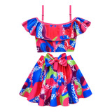 Trajes De Baño Barbie Princess Para Niñas Verano Swimwear