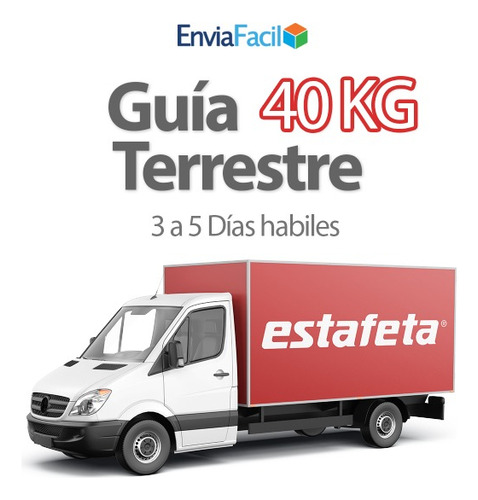 Estafeta 1 Guía Prepagada Terrestre Ecoexprés Hasta 40kg Sfn