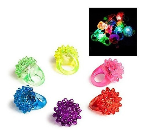 Anillos Led De Colores Para Fiesta 24 Unidades