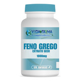 Feno Grego 1000 Mg Suplemento Alimentar 120 Cápsulas - 