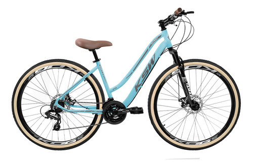 Bike Fem Aro 29 Ksw Sunny Retro 21 Marchas Freios A Disco