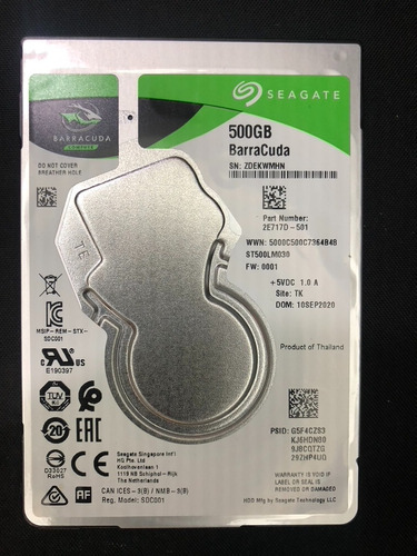 Disco Rígido Seagate Barracuda 500gb Sata Ii - Laptop Y Ps3