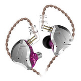 Auriculares Erjigo Kz Zs10 Pro, Morado/aislamiento De Ruido