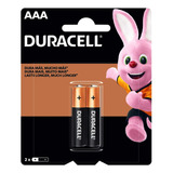 Pilha Alcalina Aaa 1 Cartela Com 2 Pilhas Duracell