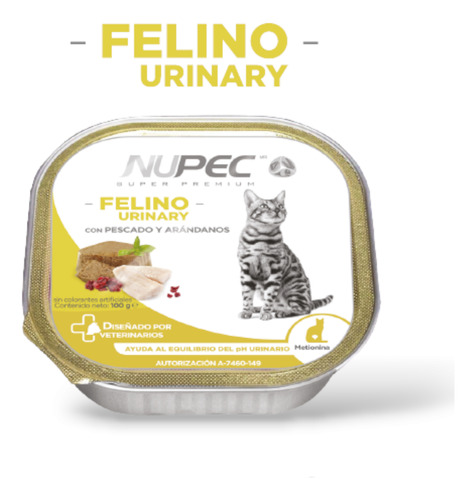 Lata Nupec Felino Urinary 100g | Prevención Cristales 
