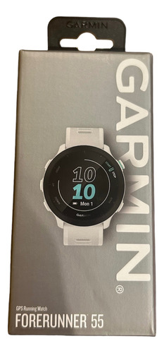 Reloj Smartwatch Forerunner 55 Garmin Blanco Malla Blanca