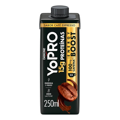 YoPRO Energy Boost UHT Café Expresso 15g de Proteínas 250ml | MercadoLivre