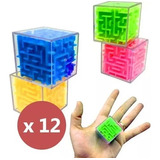 12 Cubos Laberinto 3d Mágico Didáctico Fidget Toy En Caja