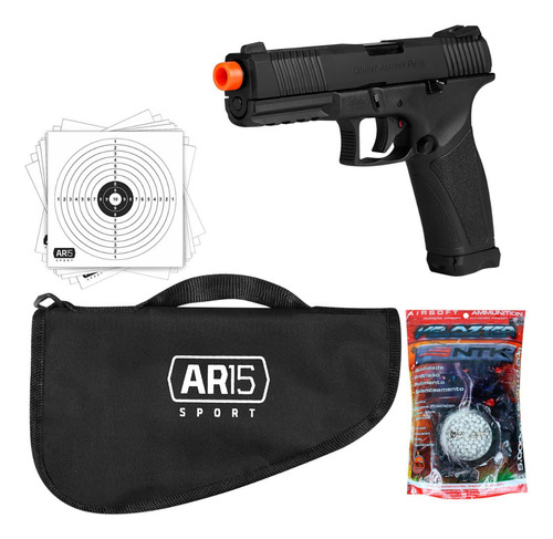 Pistola Airsoft Aps Z1 Cap Blowback + 5k Bbs Nautika 0.20g