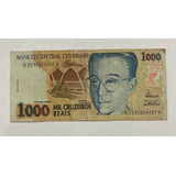 Cédula De Dinheiro Antigo 1000 Cruzeiros Reais