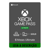 Xbox Game Pass Ultimate 6 Meses Conta Compartilhada