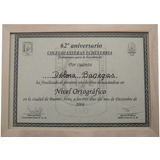 4x Marco Cuadro Diploma A4 21x30 Madera Natural Vidrio