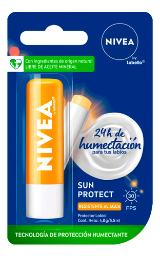 Nivea Protector Labial Balsamo Humectante Sun Protect Fps30