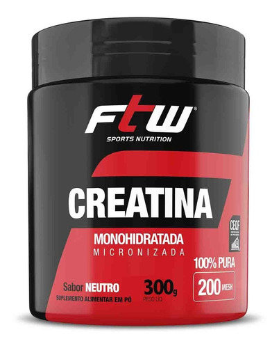 Creatina 300g 100% Pura Ftw Sabor Neutro