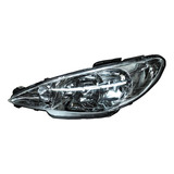 Faro Izquierdo Peugeot 206 2007-2008-2009 Liso Doble As Tyc