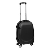 Maleta 20 Pulgadas Equipaje De Mano Para Viaje Rigida Ruedas Color Negro