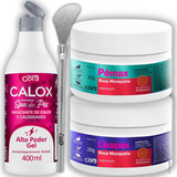 Kit Spa Pés Cora Calox Gel 400ml Lixapéx  Pémax Bisturi 222