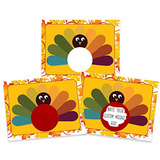 20 Tarjetas Pavo Diy Raspables Para Acción De Gracias