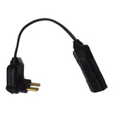 Adaptador Para Tomada 90 Graus 10 Amperes Cabo 15 Cm