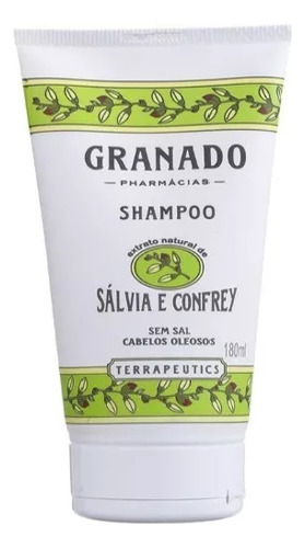 Shampoo Granado Sálvia E Confrey 180ml - Cabelos Oleosos