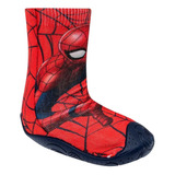 Pantufla Tipo Calcetin Niño Spider Man Tci 3612 Rojo *104 T8