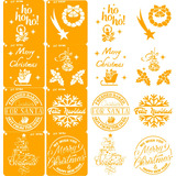 Stencil De Navidad Felices Fiestas 15x15 8 Plantillas 