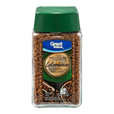 Café Great Value Descafeinado Colombiano Gourmet 100g | MercadoLibre