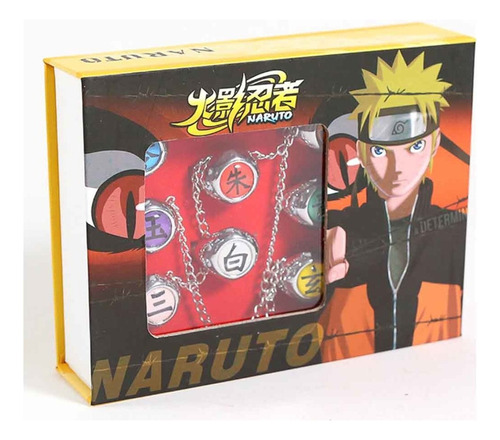 10pcs Naruto Akatsuki Anel Set Acessórios Presente
