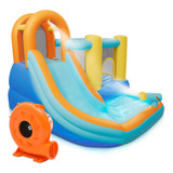 Monibloom Piscina Inflable De Tobogan Acuatico Para Ninos, P