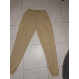 Pantalón Tipo Cargo Beige