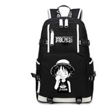 Mochila Escolar De Una Pieza De Anime Luffy Team Que Brilla