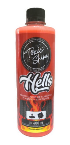 Acondicionador Exteriores Hells Plastico Goma 600ml  Shine