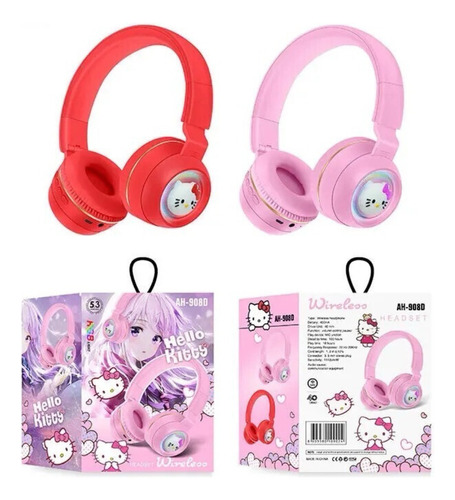 Audífonos Diadema Inalámbricos Para Niña Hello Kitty Oferta