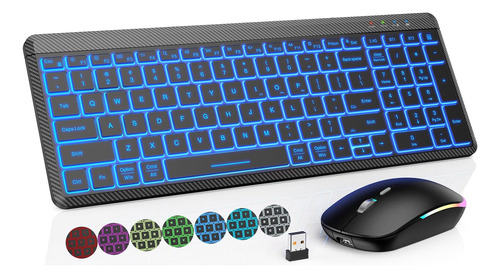 Retroiluminación Inalámbrica Para Teclado Y Mouse, Teclado I