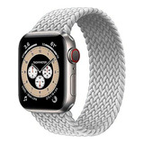 Malla Nylon Loop Ajustable Para Apple Watch/smart Watch Color Gris 38/40/41