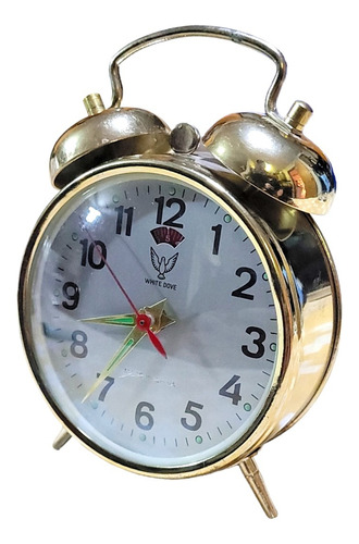Reloj Despertador, White D. Campanas Externas,60s,decoracion