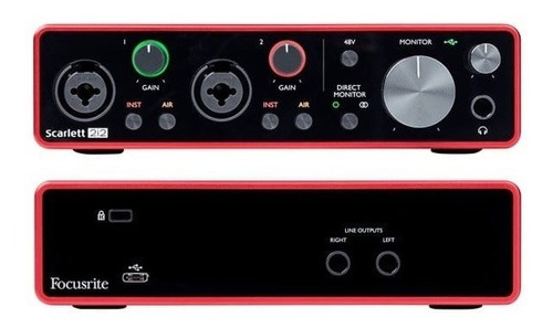 Interfaz De Audio Focusrite, Mod.: Scarlett 2i2 3rd Gen