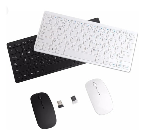 Teclado Mouse Mini Kit Combo Inalambrico Viajero Windows/mac