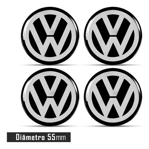 Calco Logo Insignia Resinado Volkswagen Bora Fox Suran 55 Mm