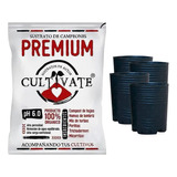 Sustrato Cultivate Premium 80lts Con 4 Macetas 1/4 De Regalo